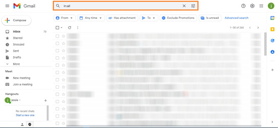 how to find archived emails in gmail on laptop