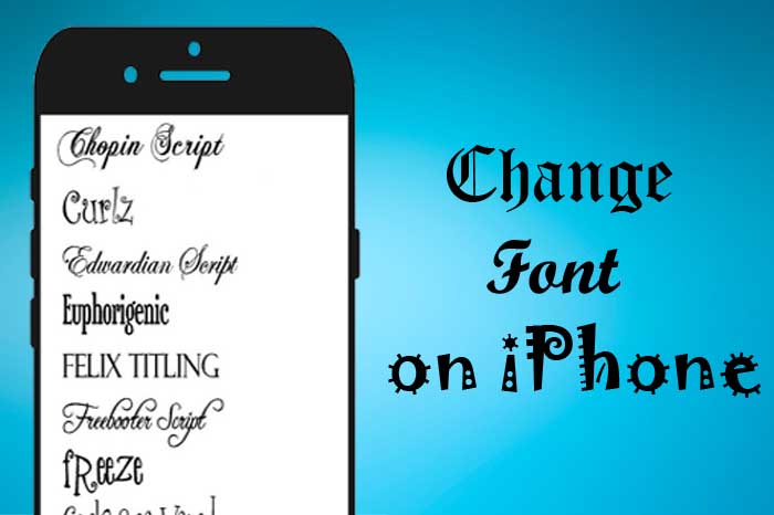 how to change font on iphone