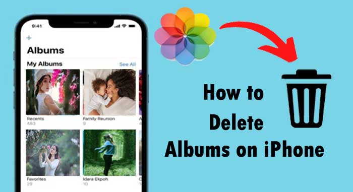 how to delete albums on iphone
