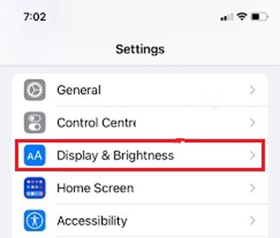 display and brightness