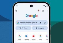 AI Mode button in iPad & iPhone Chrome speeds searches