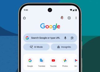 AI Mode button in iPad & iPhone Chrome speeds searches